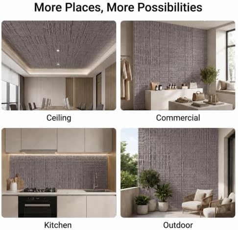 VooBang 8-Pack 3D Wall Panels, Quartz Sand Mixed Material, Bendable & Cut-Free - Image 6