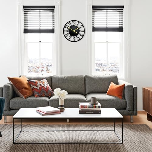 16 Inch Large Wall Clock, Modern Farmhouse Wall Clock Silent Battery Operated - Image 5