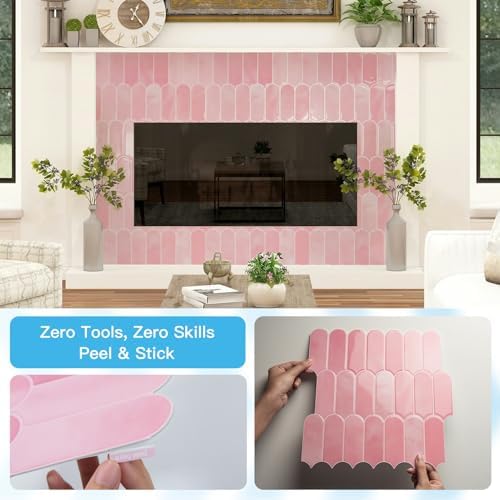 Art3d 10-Pack Arrowhead Design Wall Tile, Peel and Stick Backsplash - Image 6