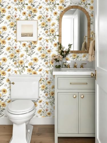 Livebor Daisy Floral Peel and Stick Wallpaper - Image 6
