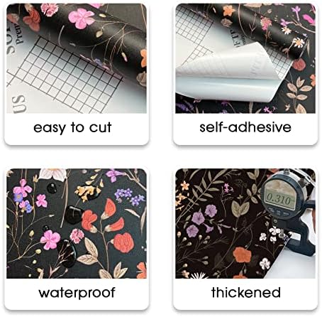 Wallpaper Self-Adhesive Blooming Vintage Colourful Flowers Wall Paper - Image 6