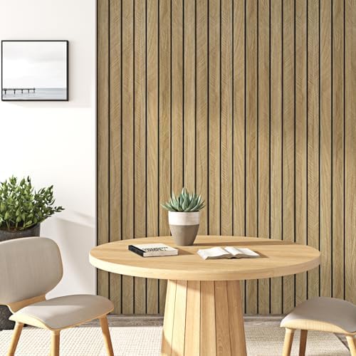 Wallercity 3D Wood Grain Wall Panels Self Adhesive Wood Slats Wall Paneling - Image 5
