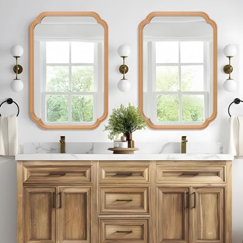 Ferytange Wood Bathroom Mirror for Wall Mounted - Image 2