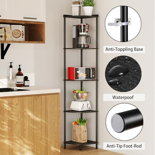 SUNMORY 5 Tier Corner Shelf - Image 3