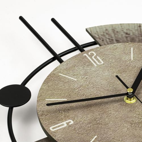 Large Modern Wall Clock with Pendulum - Image 4