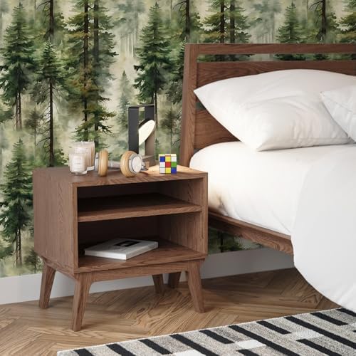 HAOKHOME Forest Wallpaper Peel and Stick Tree Green Woodland 17.3in x32.8ft - Image 6