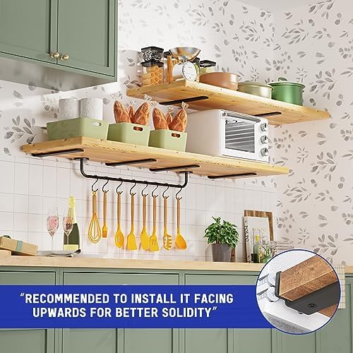 Goovilla Shelf Bracket, Floating Shelf Brackets 12 inch Long, 12 Pack - Image 2