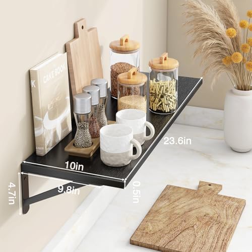 Fixwal 2pcs 10 in Deep Floating Shelves - Image 3