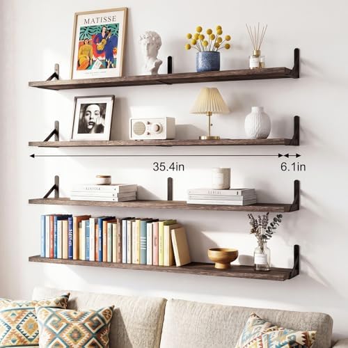 YGEOMER 35.4 in Floating Shelves - Image 2