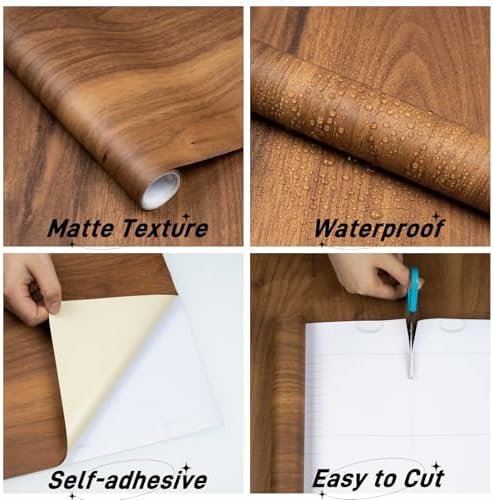 Wood Contact Paper Peel and Stick Thicken Wood Grain Wallpaper - Image 2