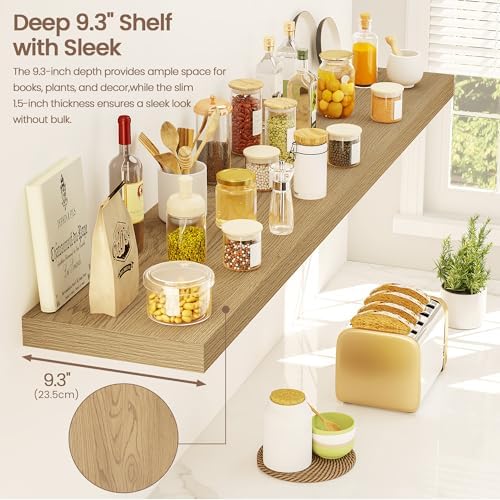 Vivelove Floating Shelves 9 inch Deep 48”Long Set of 2 - Image 5
