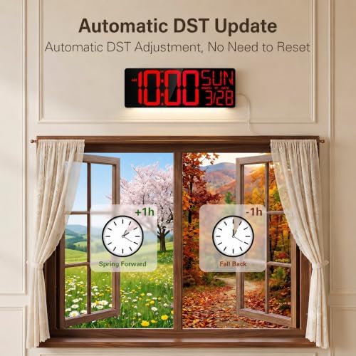 JALL 18" Large Digital Wall Clock - Image 7