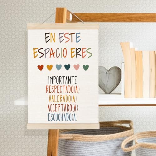 Welshower Spanish Mental Health Poster Hanger Frame, En Este Espacio Eres in - Image 3