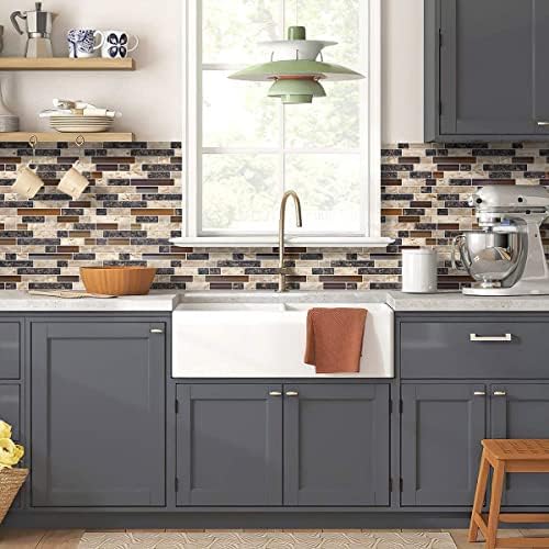 STICKGOO Thicker Design Peel and Stick Tile Backsplash, 12”×12”Stick on - Image 5