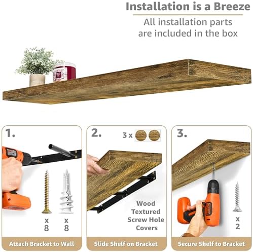Sorbus Floating Shelves for Wall Storage - Image 4