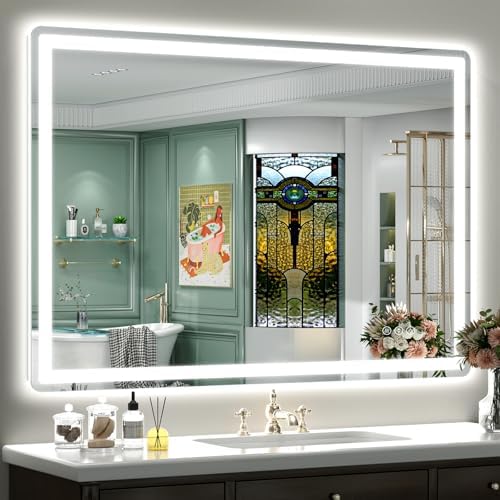 SMIROR 44x30 LED Lighted Bathroom Vanity Mirror by SMIROR
