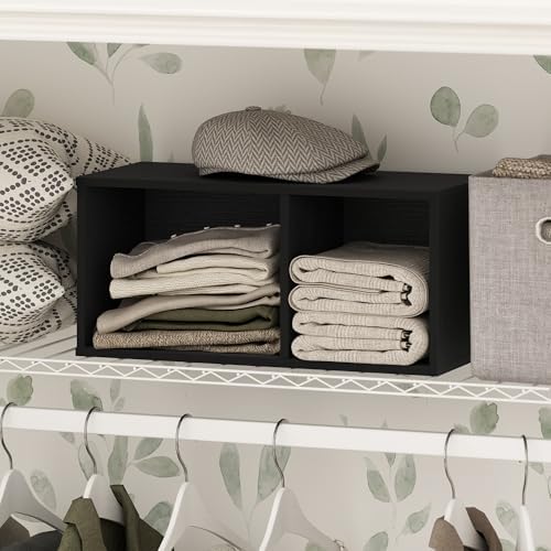 Furinno Reed 2-Tier Closet Organizers and Storage, Closet Organizer, Open Shelf by Furinno-FitsYourSpaceFitsYourBudget