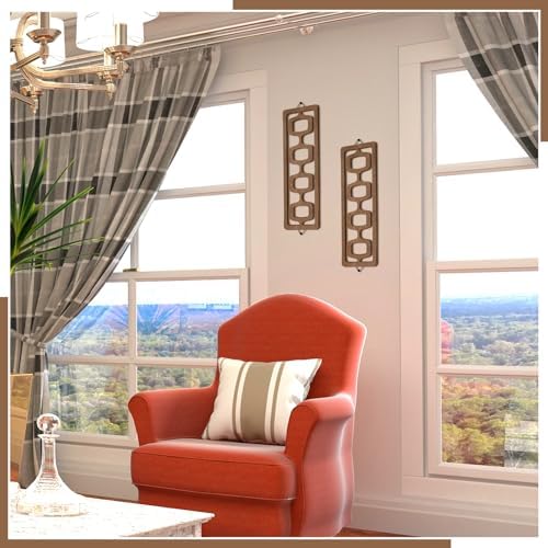 CroBlissful 2pcs Mid Century Modern Wall Art Geometric Wall Decor - Image 5