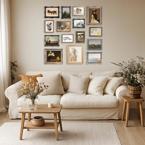 LANCHI95 15 Pcs Unframed Vintage Eclectic Art - Image 4
