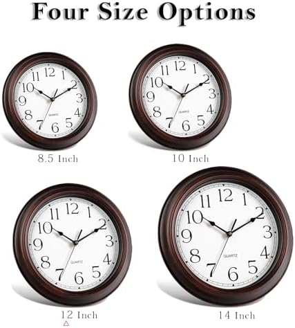 KECYET 12" Wall Clocks Battery Operated Silent - Image 3