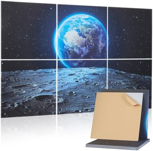 VEVOR 6 Pack Art Acoustic Panels, 70.87 x 47.24 x 0.4 inch Soundproof Wall Tiles by VEVOR