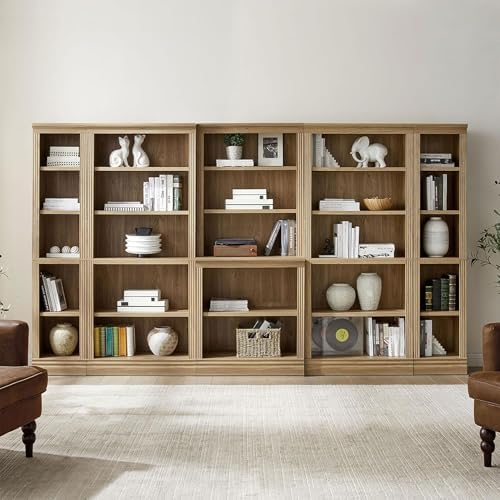 JAHRSTIM Halston Standard 5-Tier Tall Bookshelf Shelving Unit - Image 6