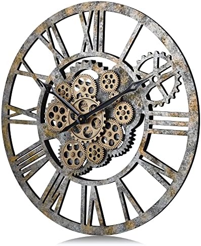 Lafocuse 23 Inch Steampunk Gear Clock - Image 5