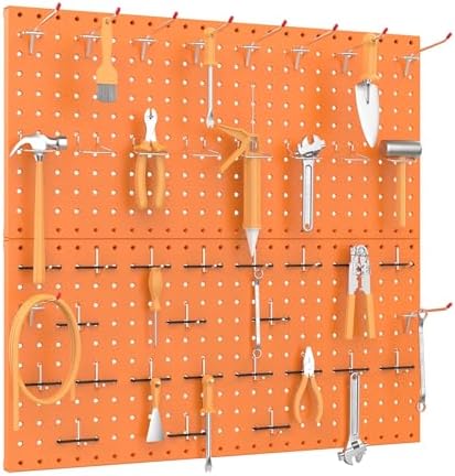 TORACK Wall Organizer Pegboard 24x24 in or 12x48 in, Tools Storage Pegboard - Image 2