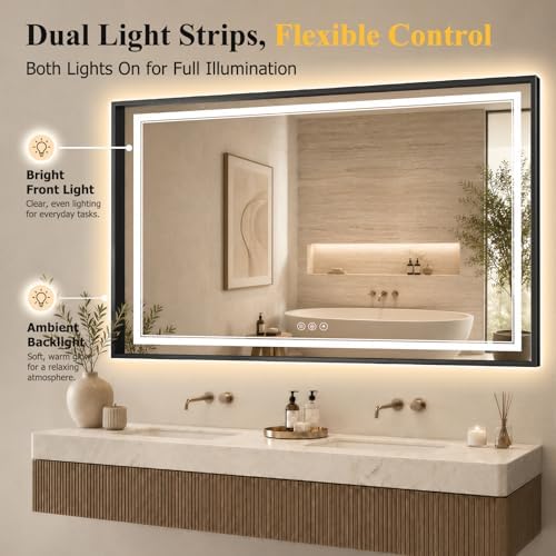 36"x60" LED Bathroom Mirror - Image 3