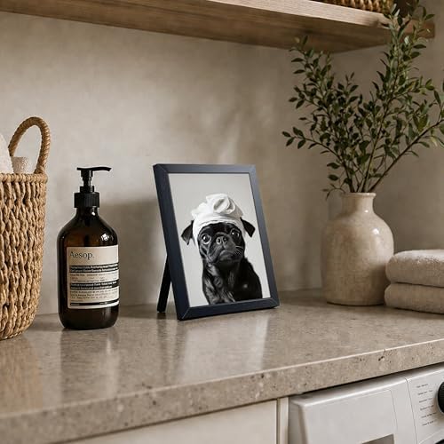 Funny Pug Bathroom Wall Art, Cute Dog Bath Canvas Print Poster, Farmhouse - Image 6