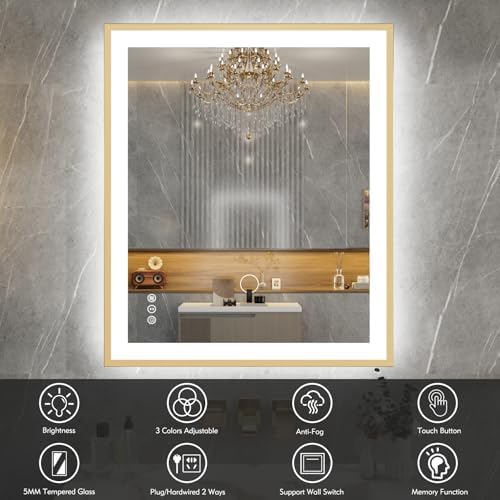 30x36 Inch LED Bathroom Mirror - Image 2