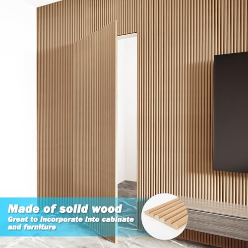Art3d 108 x 5.7 Inch Fluted Wood Wall Paneling - Image 4