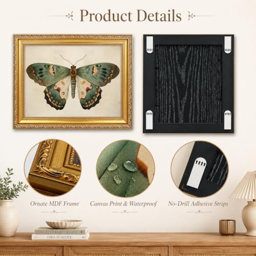 Vintage Butterfly Wall Art, 9x11 in - Image 3