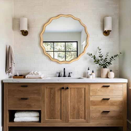 AMOISE Round Wavy Wall Mirror - Image 7