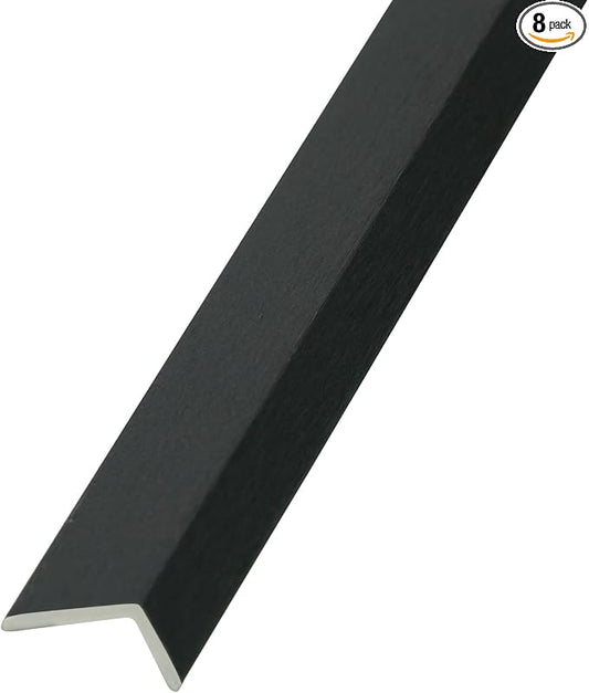 OUZUGIE 8-Pack 57 Inches, WPC Slat Wall Panel Trim, Corner Guard by OUZUGIE