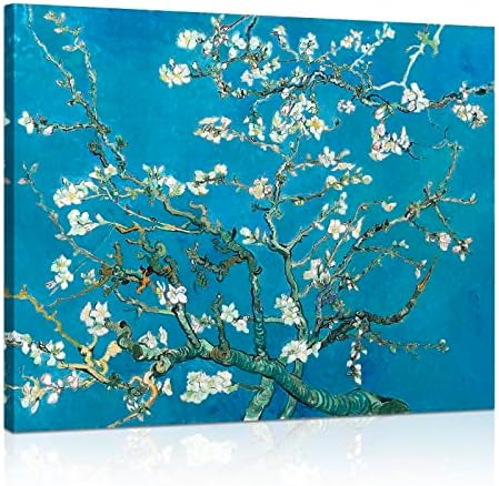 1 KINGO Van Gogh Canvas Wall Art: Almond Blossom Oil Painting Flower Picture by 1KINGO