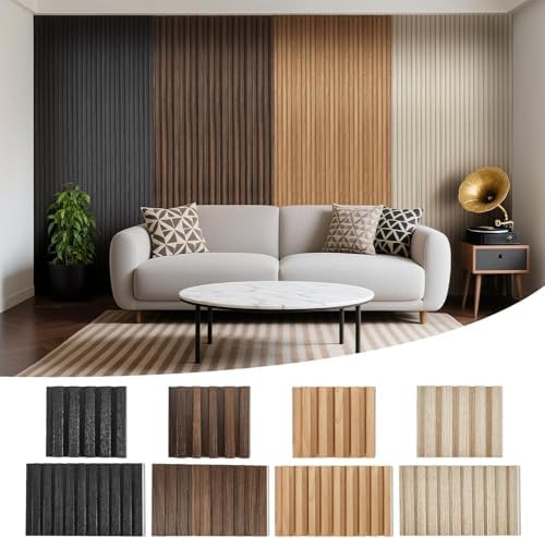 Slat Wood Wall Paneling for Interior and Decoration by LARWORKS