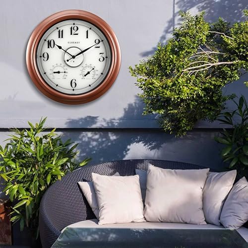 CLXEAST 18" Large Illuminated Outdoor Clocks Waterproof - Image 6