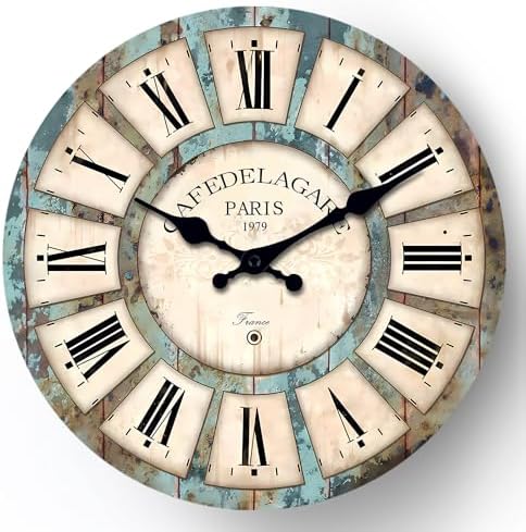 Retro Rustic Wooden Wall Clocks by Constantplanet%E6%97%97%E8%88%B0%E5%BA%97