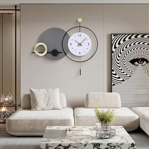 39.4"x25.2" Large Modern Silent Wall Clock - Image 2