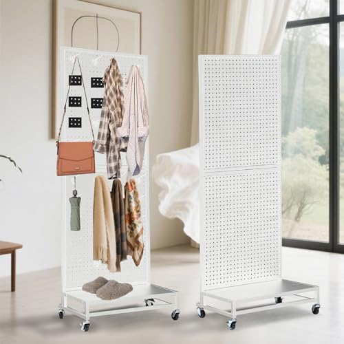 Eastern Tree Metal Pegboard Display Stand 2'x 5'with Base Plate, Pegboard - Image 5