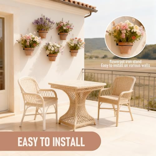 Wall Plant Holder Bulk 4in 10Pack Metal Ring Plant Hanger Black - Image 5