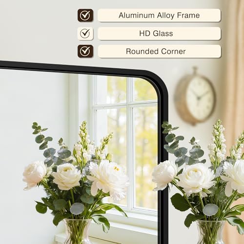 Vanity Bathroom Mirror, 30”x30” Black Bathroom Mirror - Image 5