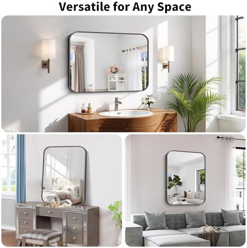 Koonmi Bathroom Wall Mirror, 24x36 Inch Large Vanity Mirror - Image 6