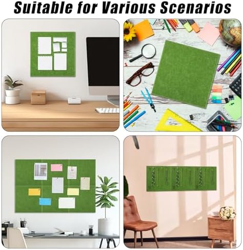Large Cork Board 36" x 24", 6 Pack Felt Bulletin Board, Pin Boards - Image 7