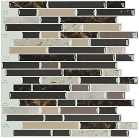 Art3d Peel and Stick Stone Wall Tile, 11.8" x 11.8" by Art3d