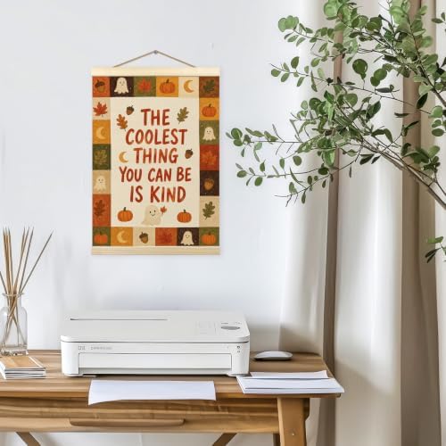 madalo Fall Halloween Ghost Nursery Wall Art Poster Hanger Frame 12x16 Inch - Image 5