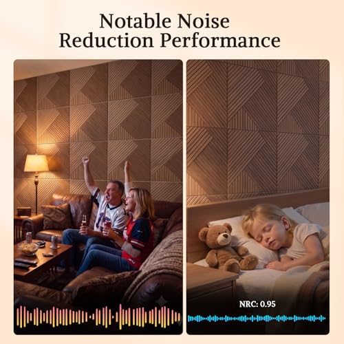 Acoustic Wall Panels, 6 Piece 23.62" X 23.62" Peel and Stick Wall Panels - Image 4
