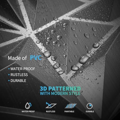 Art3d 33-Pack Modern Diamond Textured 3D Wall Panels, 12 x 12 in - Image 4