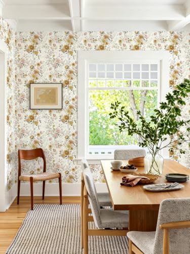 Vintage Floral Peel and Stick Wallpaper - Image 4